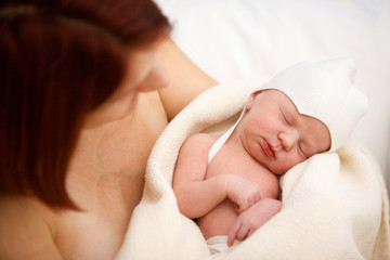Obraz na płótnie Canvas Newborn baby