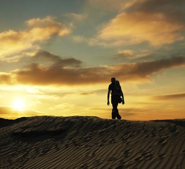 Desert hiking