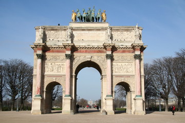 Fototapeta na wymiar Łuk Triumfalny Carrousel du Louvre