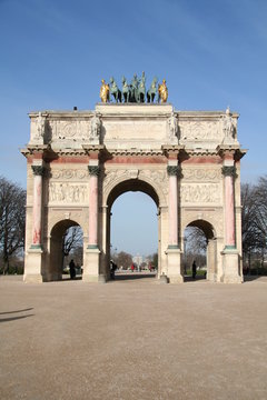 Arc de triomphe du carrousel du Louvre &agrave; Paris