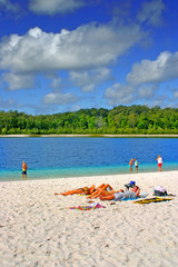 Lake McKenzie, Fraser Island, Australia..