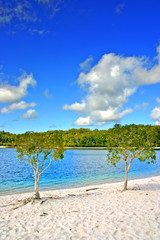 Lake McKenzie, Fraser Island, Australia..