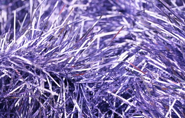 tinsel background lilac