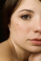 Fototapeta premium Girl with a Mole
