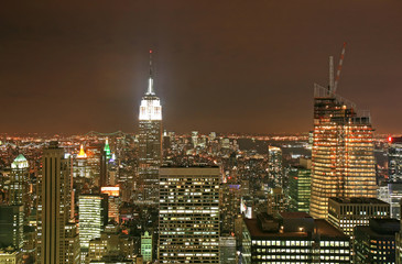 Fototapeta na wymiar New York City midtown skyline