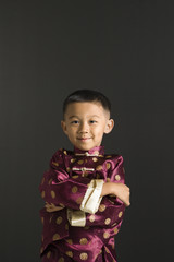 Portrait of Asian boy.