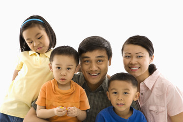 Asian family portrait.