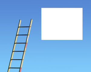 Ladder and white space