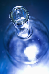 Glass science container.