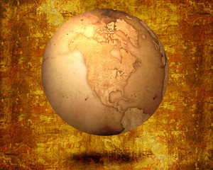 aged America map-vintage artwork