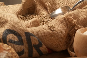 Getreide im Sack