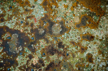 Abstract background of rusted steel