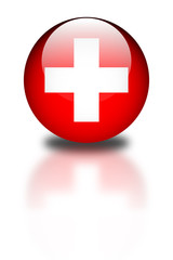 Obraz premium Aqua Flag - Suisse