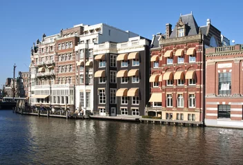Fototapete Rund Amsterdam Canal Houses © Jan Kranendonk