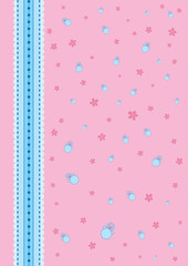 Baby background pink