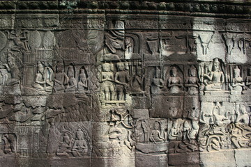 Bas relief Bayon Angkor