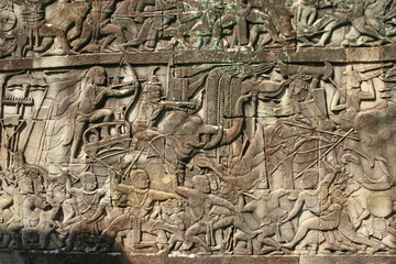 Bas relief Bayon Angkor