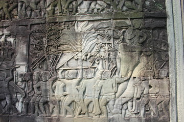 Bas relief Bayon Angkor
