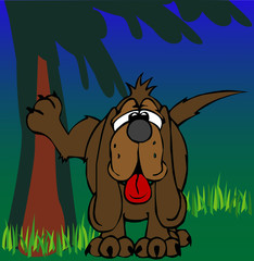 Illustration eines Hundes - Vector