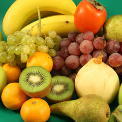 Naklejka na ściany i meble Background from various fruit.