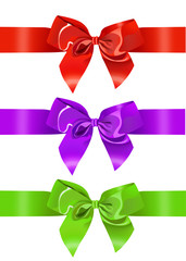 ribbions, illustration, colorful, christmas, gift