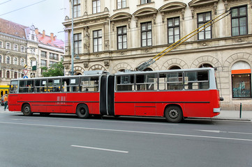 Fototapeta na wymiar Trolley-bus