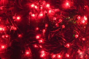 christmas red lights background