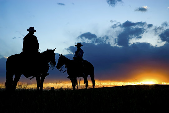 Cowboy silhouette