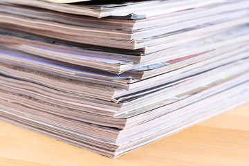 stack of magazines