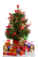 Christmas tree with gifts