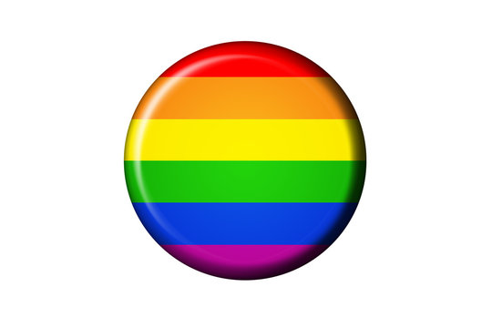 Gay Pride Flaggen Knopf