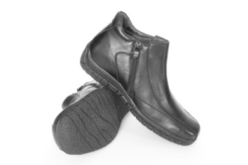 Winter shoes isolated on white