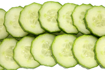 Cucumber slices.