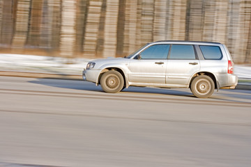 Obraz na płótnie Canvas horizontal shot of CAR of cars series
