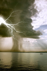the begining of the tornado