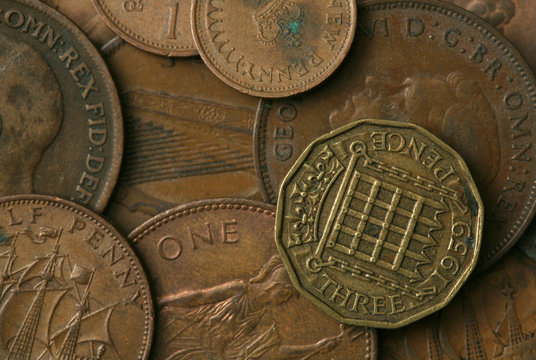 Old UK Coins Texture