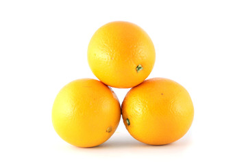 Pyramid from three oranges