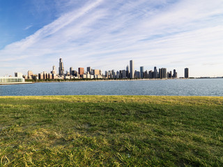 Fototapeta na wymiar Lake Michigan, Chicago.