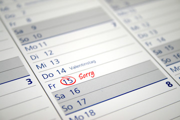 Vaentinstag vergessen