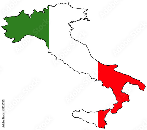 "Flagge und Karte von Italien" Stockfotos und lizenzfreie ...