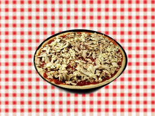 pizza ai funghi al tegamino