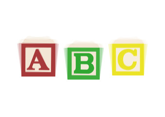 Vibrating ABC alphabet blocks