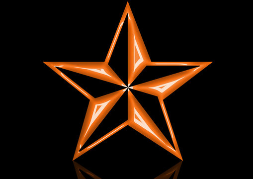 étoile orange 