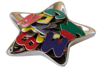 Magnetic alphabet letters