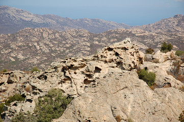 Fototapeta na wymiar Moonscape, Korsyka