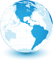 Plan&egrave;te terre vectorielle, avec transparence