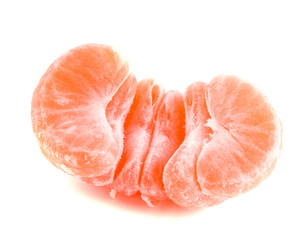 Tangerine. Isolation on white.