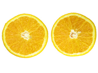 two orange over white