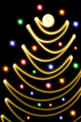 Abstract  christmas tree 