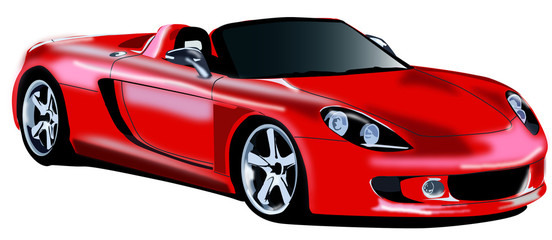 Obraz na płótnie Canvas voiture rouge 2